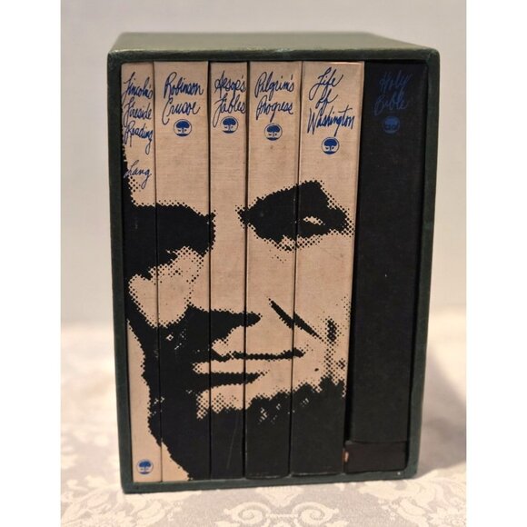 Vintage 6 book set "Lincoln's Log Cabin Library" Copyright 1965. Hardcover. Book - Picture 1 of 3